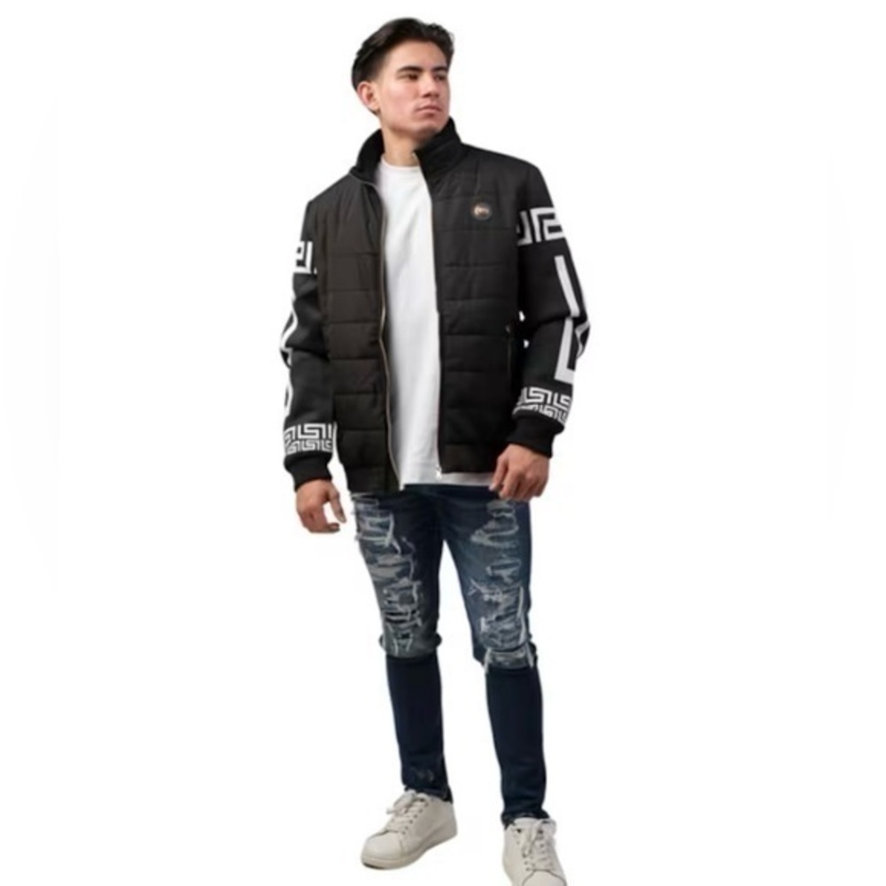 Platini black and silver full zip up size XL jacket